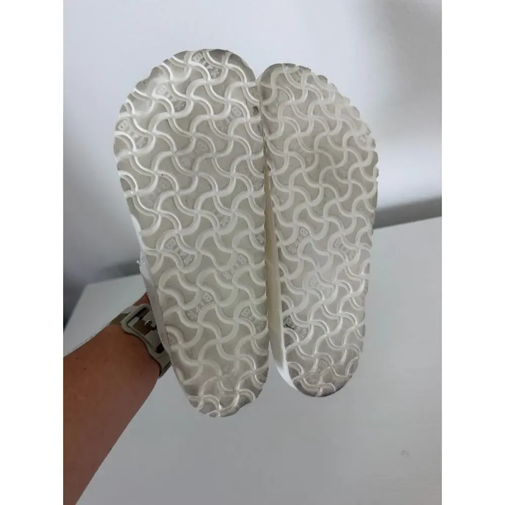 Birkenstock Womens Honolulu Thong Sandals White Rubber Size 38 womens 7